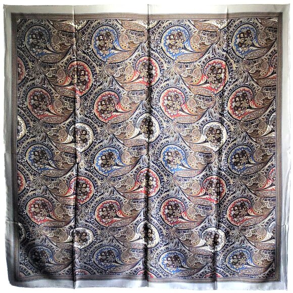 NWT Genuine 100% Mulberry Silk Satin Scarf 52"x52" Large Square Shawl 5132